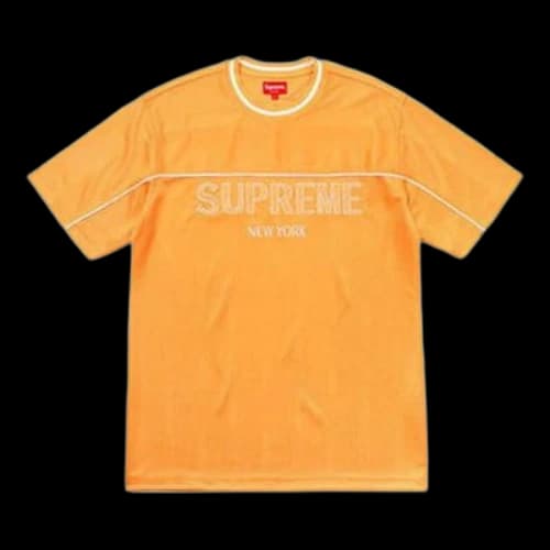 Supreme SS18 Dazzle Warm Up Top Orange Tee