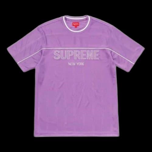 Supreme SS18 Dazzle Warm Up Top Light Purple Tee