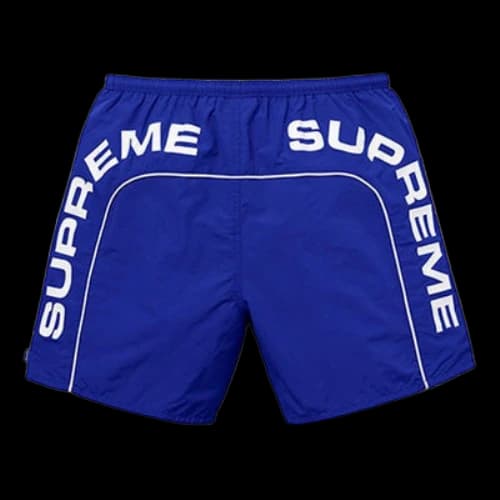 Supreme SS18 Arc Logo Water Short Royal Logo 'Blue White'