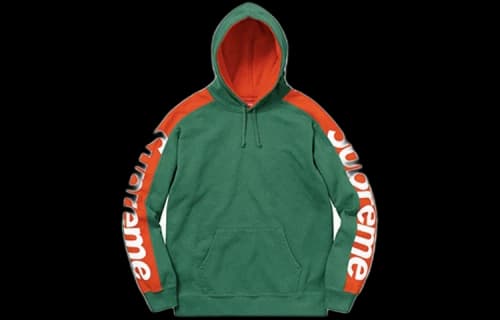Supreme SS18 Sideline Hooded Sweatshirt Light Pine