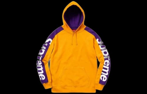 Supreme SS18 Sideline Hooded Sweatshirt Gold