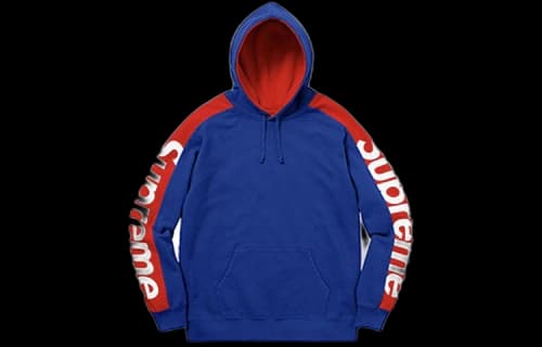 Supreme SS18 Sideline Hooded Sweatshirt Royal