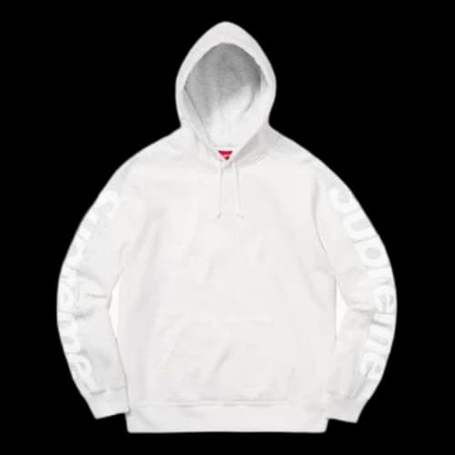 Supreme SS18 Sideline Hooded Sweatshirt White