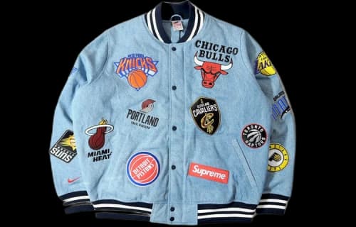 Supreme x Nike x NBA Teams Warm-Up Jacket 'Teal Multi-Color'