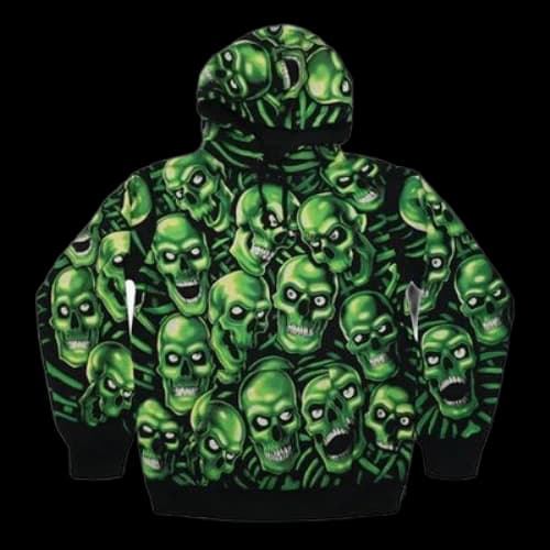 Supreme SS18 Week1 Skull Pile Hooded Sweatshirt