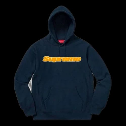 Supreme SS19 Chenille Hooded Sweatshirt logo