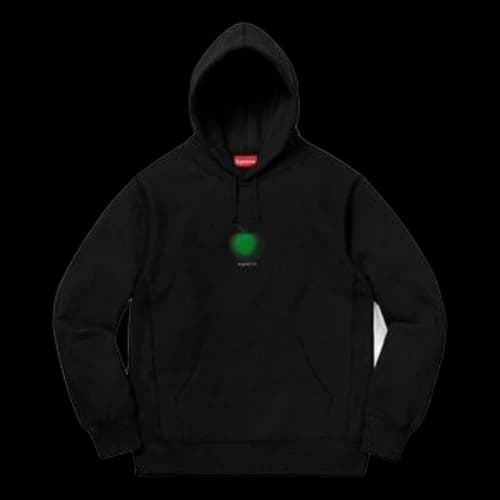 Supreme SS19 Apple Hooded Sweatshirt Black