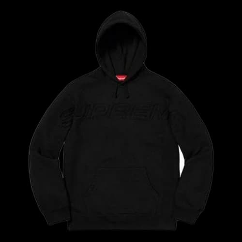 Supreme Set In Logo Hooded Sweatshirt 'Black'