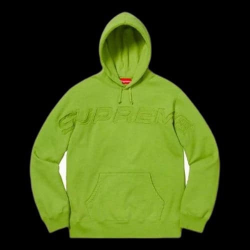 Supreme SS19 Set In Hooded Sweatshirt Green