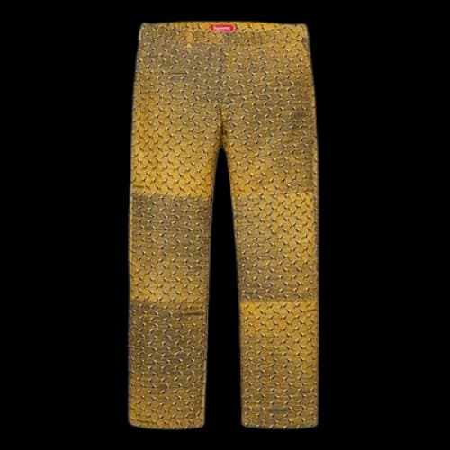 Supreme SS19 Diamond Plate Double Knee Work Pant