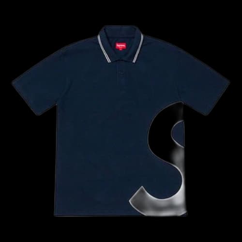 Supreme SS19 S Logo Polo Side S Logo Polo Shirt Unisex Deep Blue