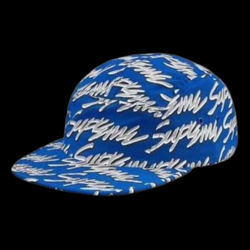 Supreme SS19 Signature Script Logo Camp Cap 'Blue'