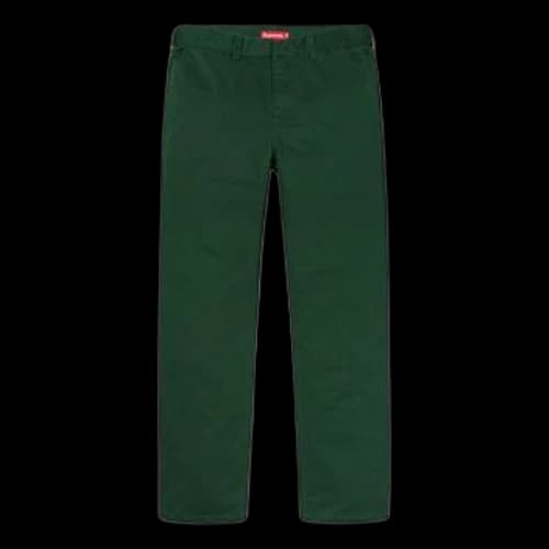 Supreme SS19 Work Pant Dark Green Cargo Casual Pants Unisex