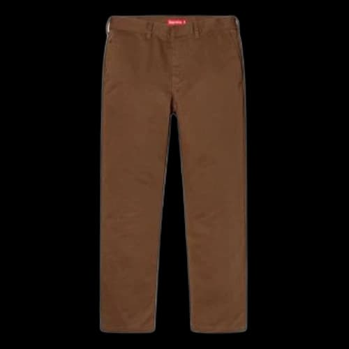 Supreme SS19 Work Pant Brwon Cargo Casual Pants Unisex Brown