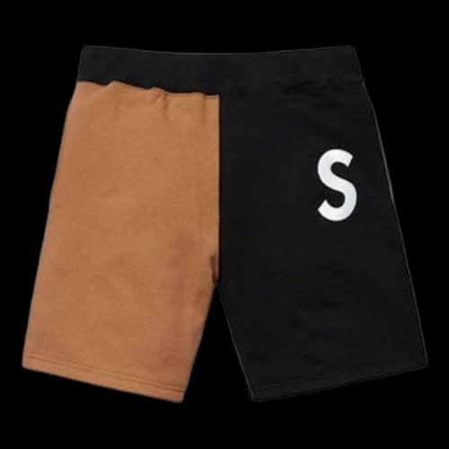 Supreme SS19 S Logo Colorblocked Sweatshort Black S