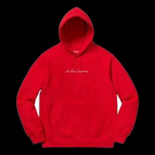 Supreme SS19 Le Luxe Hooded Sweatshirt Red Long Sleeves Unisex