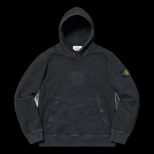 Supreme SS19 x Stone Island Hooded Sweatshirt