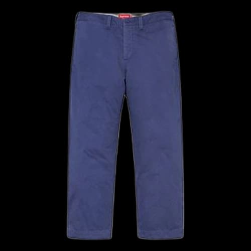 Supreme SS19 Arc Logo Chino Pant Light Navy
