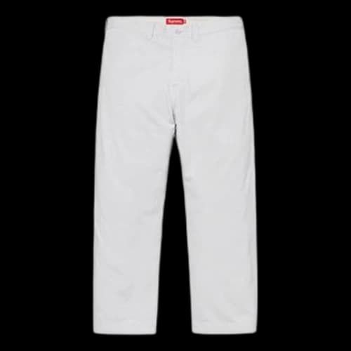 Supreme SS19 Arc Logo Chino Pant White Casual Long Pants