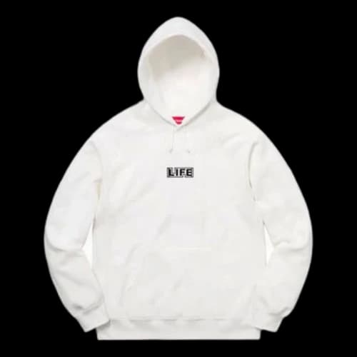 Supreme x Gilbert x George Life Hooded Sweatshirt 'White Multi-Color'