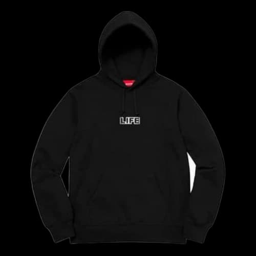 Supreme x Gilbert x George Life Hooded Sweatshirt 'Black Multi-Color'