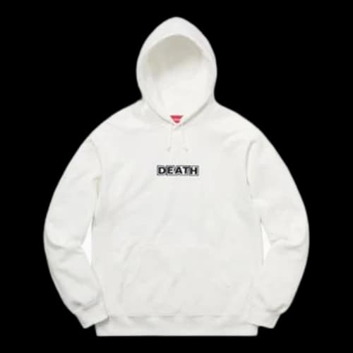 Supreme SS19 Gilbert & George/Supreme LIFE Hooded Sweatshirt WhiteYC