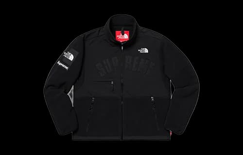 Supreme x The North Face Arc Logo Denali Fleece Jacket 'Black White'