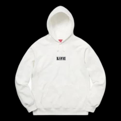 Supreme x Gilbert George Life Hooded Sweatshirt 'White Multi-Color'