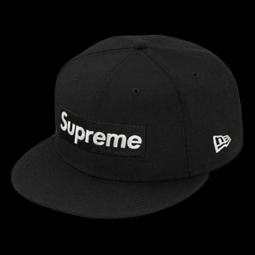 Supreme $1M Metallic Box Logo New Era 'Black White'