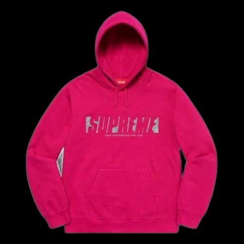 Supreme SS20 Week 1 Reflective Cutout Hooded Sweatshirt Logo