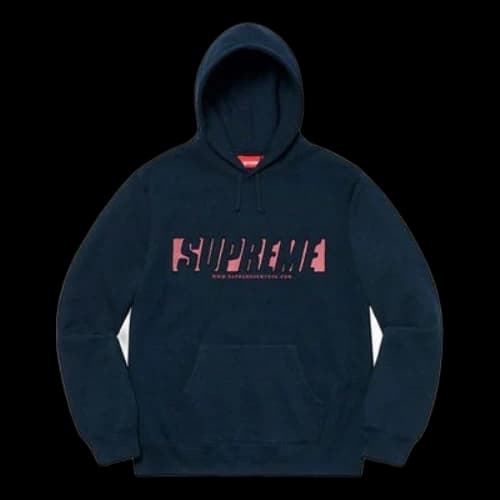 Supreme SS20 Week 1 Reflective Cutout Hooded Sweatshirt Logo