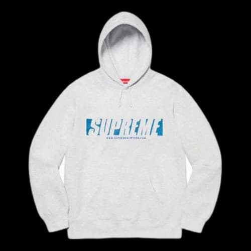 Supreme SS20 Week 1 Reflective Cutout Hooded Sweatshirt Logo