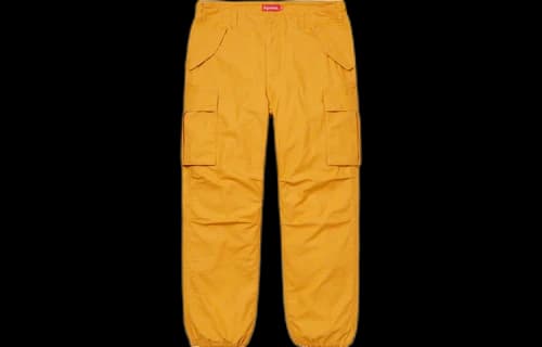 Supreme SS20 Week 1 Cargo Pant Drawstring Casual Pants Unisex Yellow