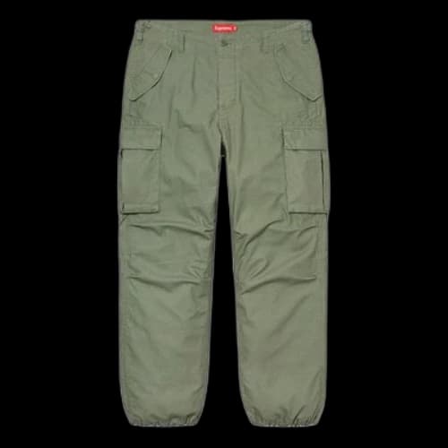 Supreme SS20 Week 1 Cargo Pant Drawstring Multiple Pockets Casual Pants Unisex Olive Green