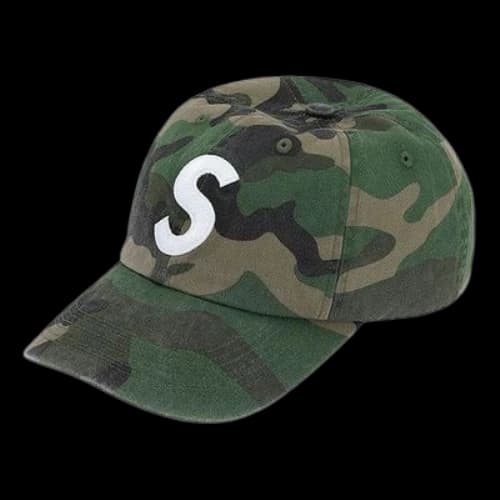 Supreme Pigment Print S Logo 6-Panel 'Green White'