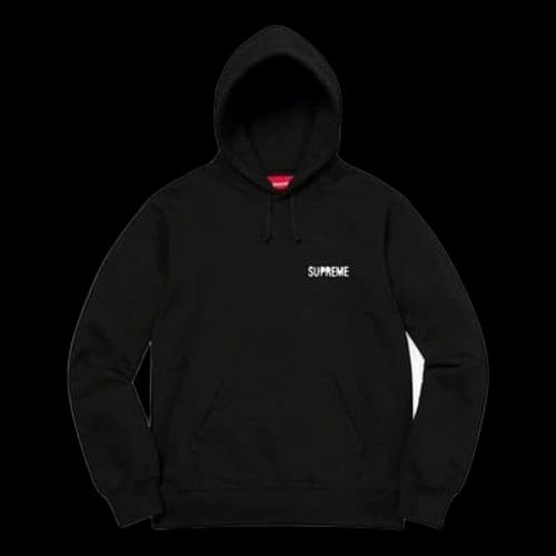 Supreme Restless Youth Hooded Sweatshirt 'Black White'
