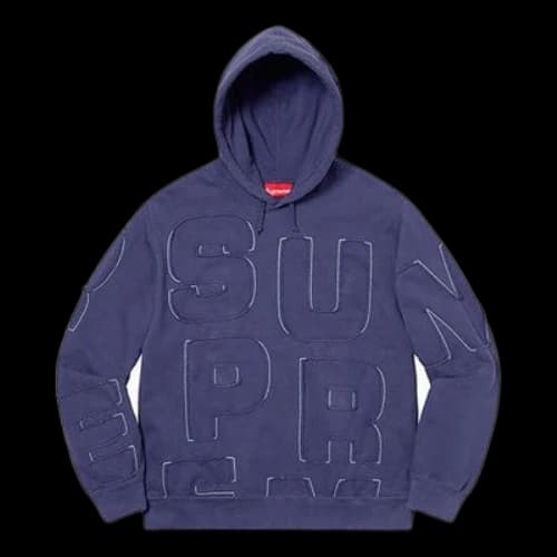 Supreme Cutout Letters Hooded Sweatshirt 'Purple'