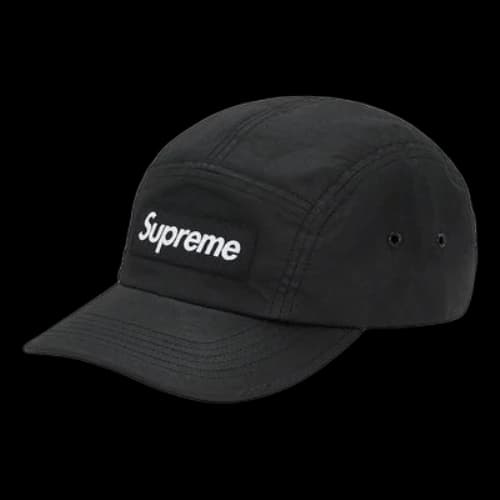 Supreme Barbour Waxed Cotton Camp Cap 'Black White'