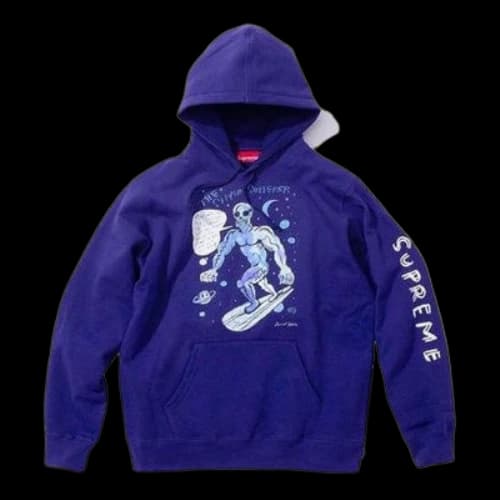 Supreme x Daniel Johnston Hooded Sweatshirt 'Purple White'