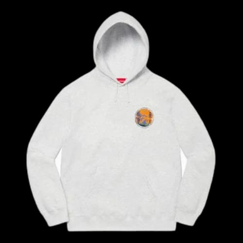 Supreme Embryo Hooded Sweatshirt 'Grey Orange'