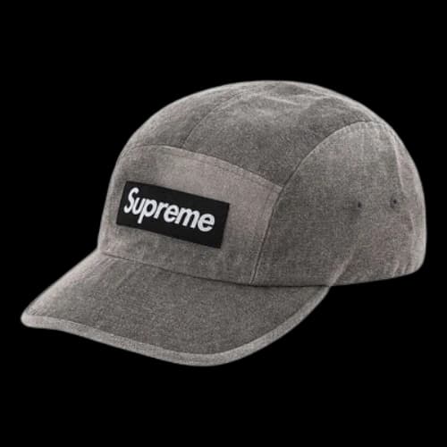 Supreme Spray Canvas Camp Cap 'Grey White Black'