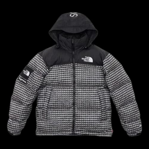 Supreme x The North Face Studded Nuptse Jacket 'Black White'