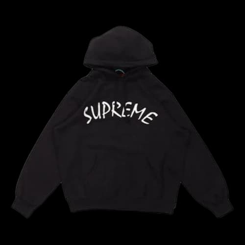 Supreme FTP Arc Hooded Sweatshirt 'Black White'