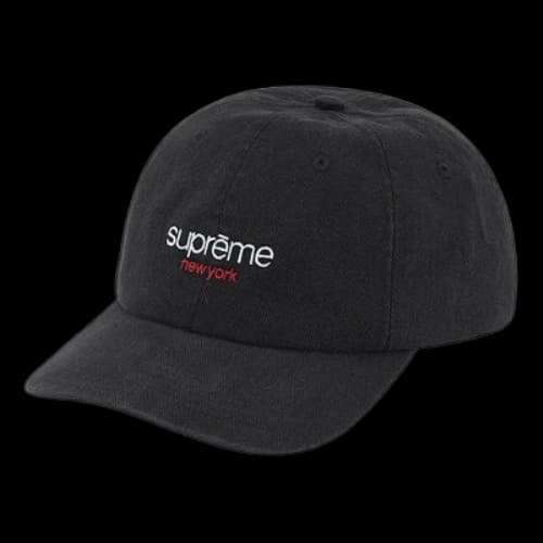 Supreme Classic Logo 6-Panel 'Black White'