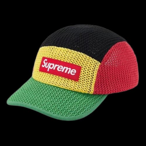 Supreme String Camp Cap 'Yellow Black Red Green'