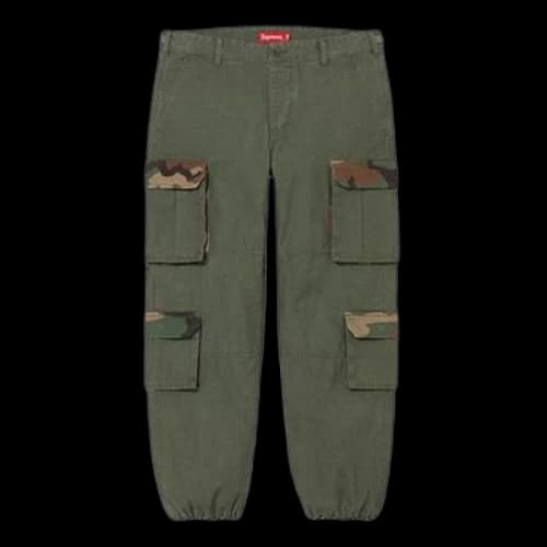 Supreme SS22 Week 1 Cargo Pant Multiple Pockets Bundle Feet Casual Pants Unisex