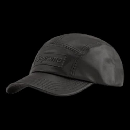 Supreme GORE-TEX Leather Camp Cap 'Black'