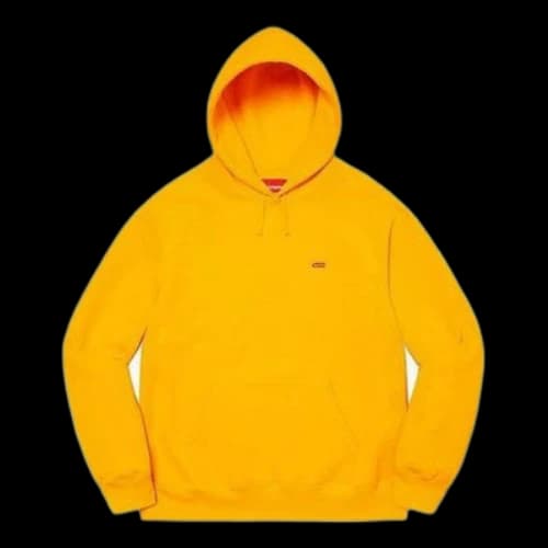 Supreme Enamel Small Box Hooded Sweatshirt 'Yellow'