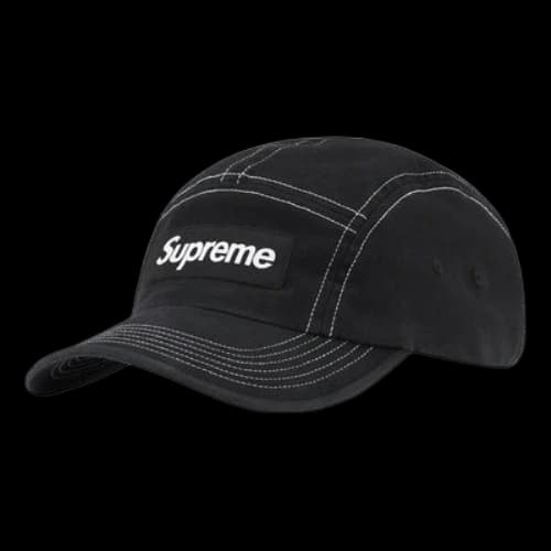 Supreme 2-Tone Twill Camp Cap 'Black White'