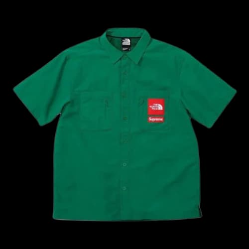 Supreme x The North Face Trekking S/S Shirt 'Green Red'
